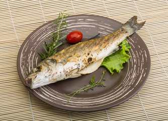 Grilled seabass