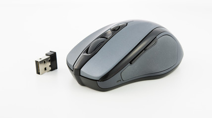 computer wireless mouse isolated