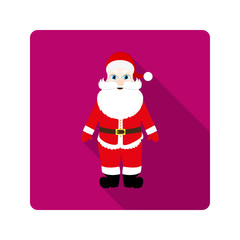 Icon Santa Claus for flat design