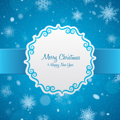 Christmas card. Label.