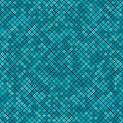 Abstract mosaic background of pixel pattern grid blue squares