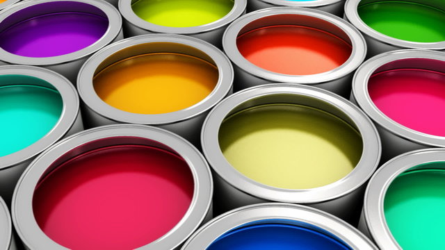 Color paint cans