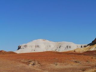 The colorful breakaways in the outback of Australia