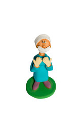 Statuette of a woman surgeon before surgery
