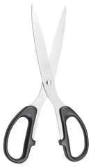 standard scissors for paper with black handles