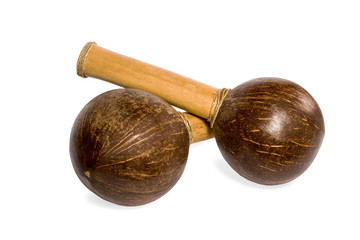 Maraca from coconuts
