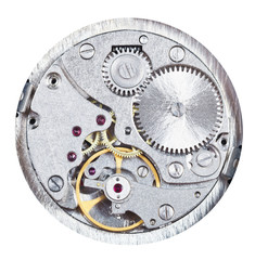round mechanic clockwork isolated on white