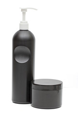 shampoo on the white background