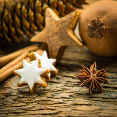 Weihnachtliches Gebäck Zimtsterne