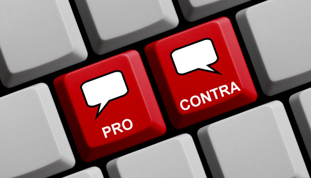 Diskussion online: Pro und Contra