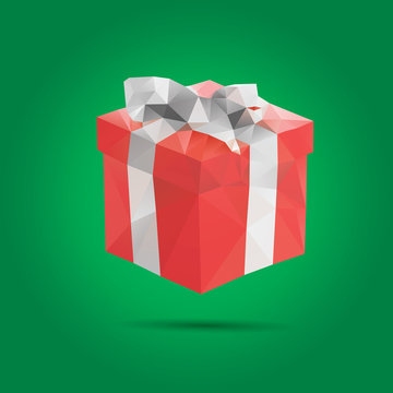 Abstract Creative concept vector icon of gift box for Web and Mo