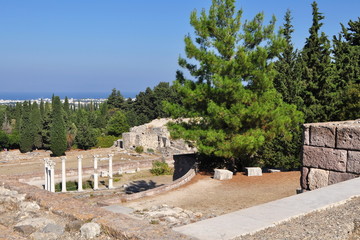 Fototapeta na wymiar The sanctuary of Asklepius (Asklepieion) at Kos island