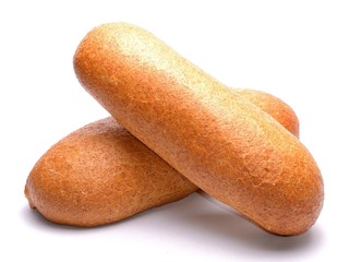 Bread isolated on white background