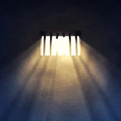 Fotobehang Prison cell interior ,  Prison escape , Jailbreak © nobeastsofierce