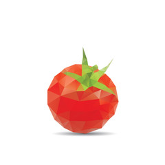 Tomato abstract isolated on a white backgrounds