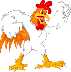 cute rooster cartoon