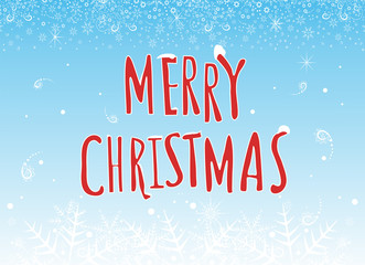Merry Christmas winter background