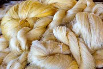 Raw Thai silk thread