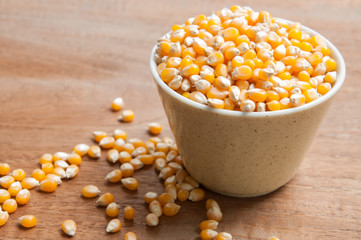 Bulk of corn grains