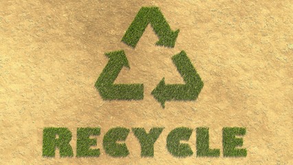 recycle grass icon