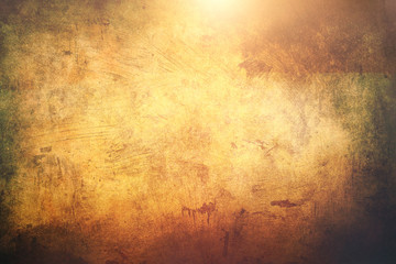 golden shinny grunge background or texture