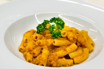 Macaroni with meat sauce