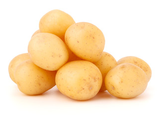 new potato tuber isolated on white background cutout