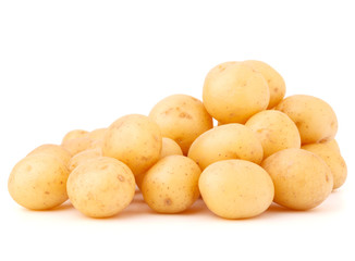 new potato tuber isolated on white background cutout