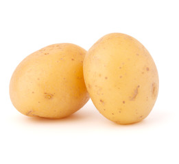 new potato tuber isolated on white background cutout