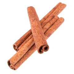 cinnamon stick spice isolated on white background closeup