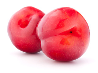 Fototapeta na wymiar Sweet plum isolated on white background cutout