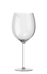 Empty glass of wine
