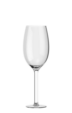 Empty glass of wine