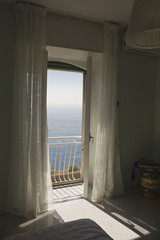 Window facing the sea