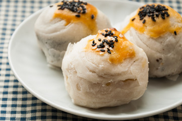 Chinese Pastry or Moon cake, dessert for Chinese new year.