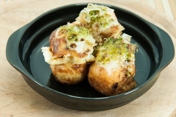 Takoyaki octopus balls - Japanese food