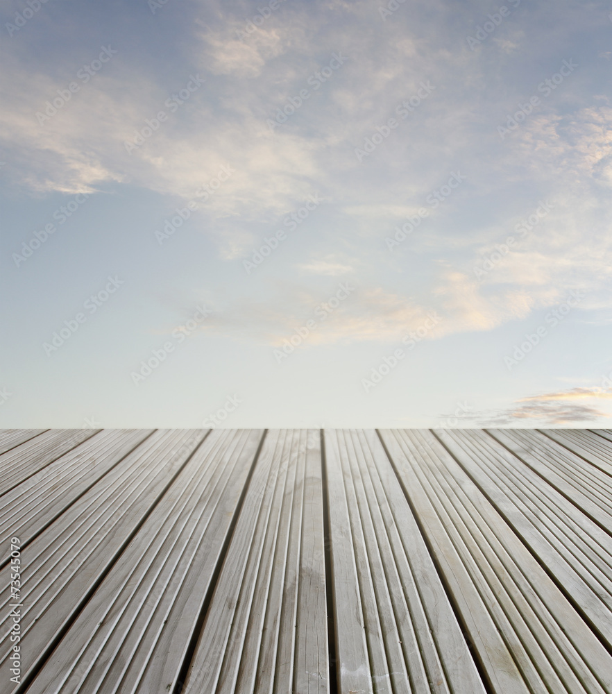 Wall mural floor and sky