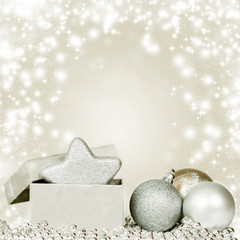 Silver christmas decoration