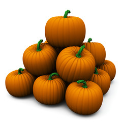 Pumpkin stack, 3d