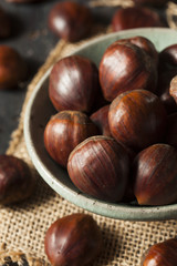 Raw Organic Brown Chestnuts
