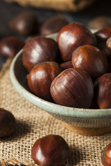Raw Organic Brown Chestnuts