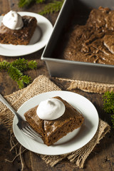 Homemade Brown Gingerbread Cake