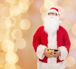 man in costume of santa claus