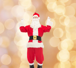 man in costume of santa claus