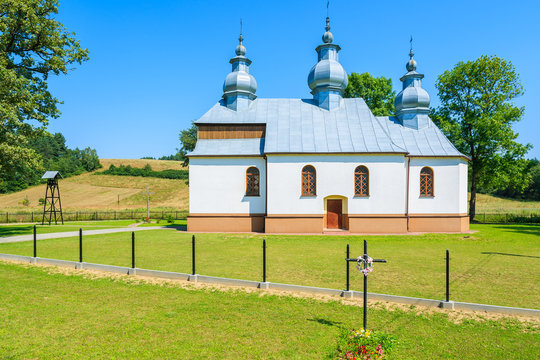 Orthodox church in Bircza village, Bieszczady Mountains, Poland