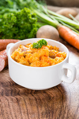 Portion of Carrot Stew