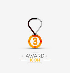 Award icon, logo.