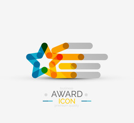 Award icon, logo.