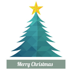 Christmas Illustration over color background