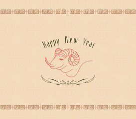 Goat design for Chinese New Year celebration